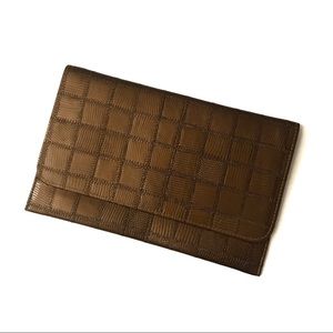 Vegan Leather Envelope Clutch Purse